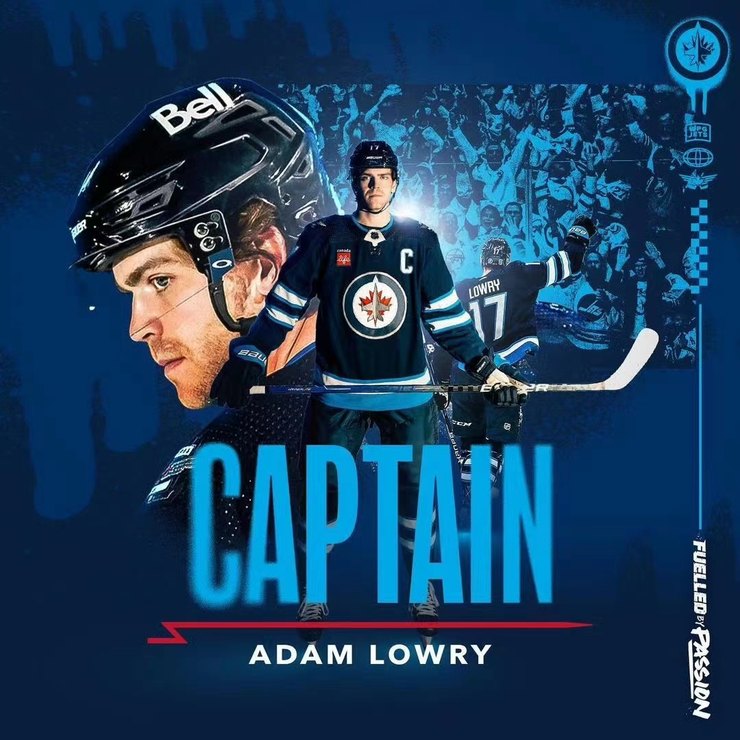 Adam Lowry blir en ledares axlar och befordras till kapten för Jets